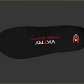Vibram FLY Shock Absorption Insole With Black Red Comfortable Supportive Footwear Design