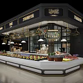 Fresh Fruit Store With Variety Of Wholesale Fruits And Well Arranged Display Counter