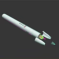 White Pen Shaped Weapon Featuring PSC Logo And Detachable Parts For Self Defense