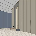 Modern Reception Area Interior Design With Minimalist Wall Panels And Tile Floor Front Desk