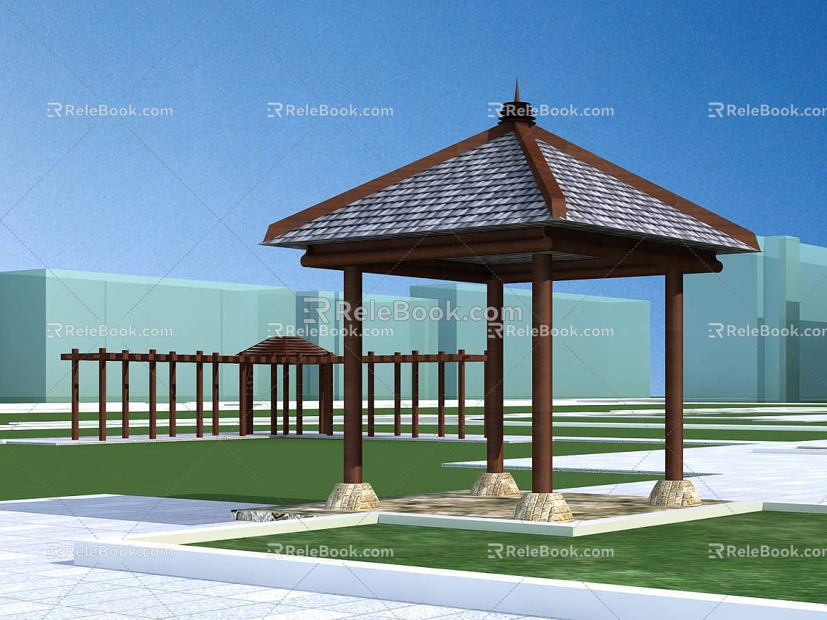 Landscape pavilion model