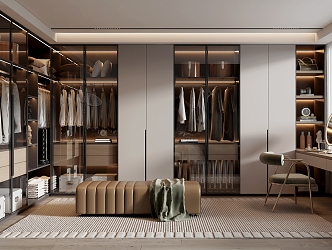 Modern Cloakroom 3d model