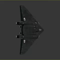 Blue Stealth Fighter Jet Model Featuring Delta Wing Design And Number 45 Details