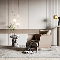 Modern single sofa 3d model