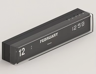 Computer sound clock 3d model