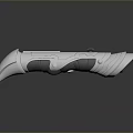 Modern Tactical Weapon Featuring Sleek White Design And 3D Rendered Scope Details