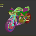 Modern Stylish Motorcycle Design With Streamlined Body Comfortable Seat And Sturdy Wheels