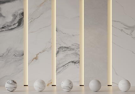 marble stone background wall veneer rock slab tile 3d model