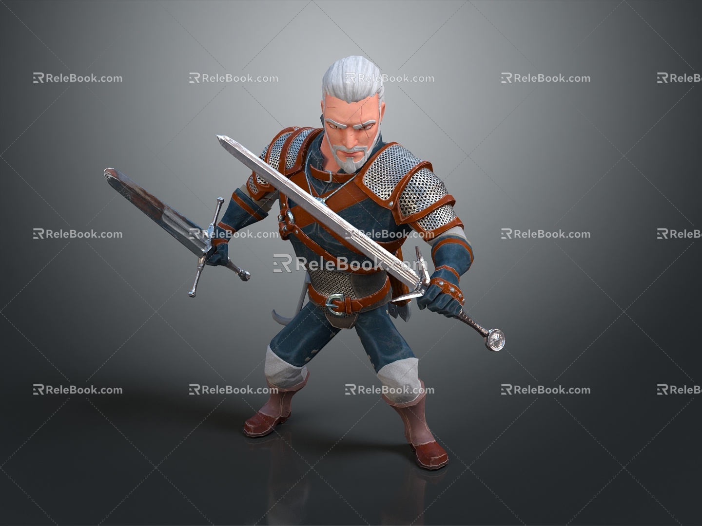 Modern Game Character Western Samurai Western Warrior Western Hero Western Warrior model