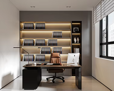 General Manager Office of Modern Finance Office 3d model