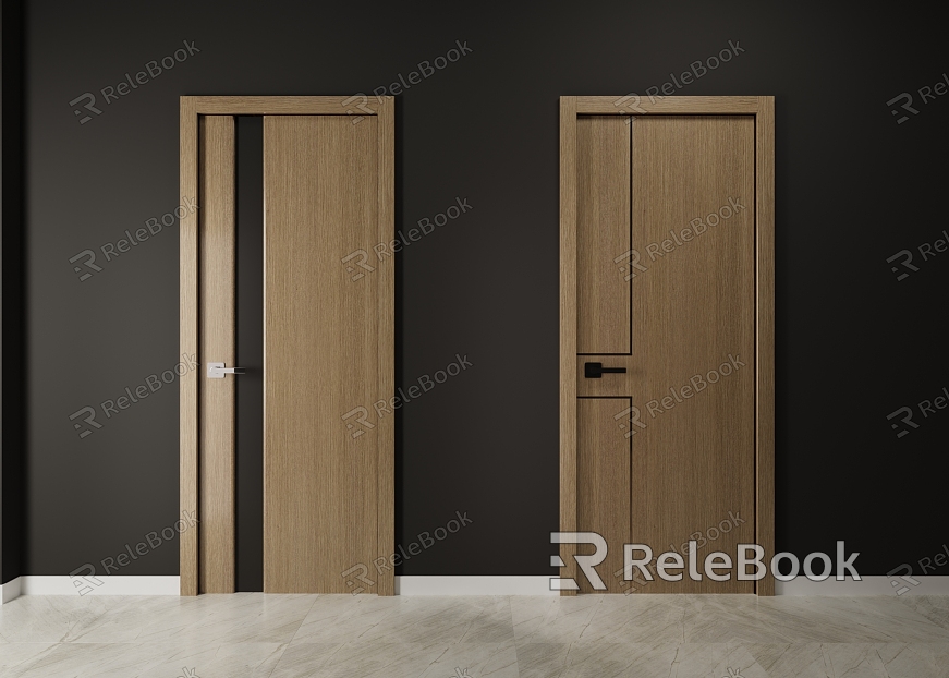 Interior Wooden Door model