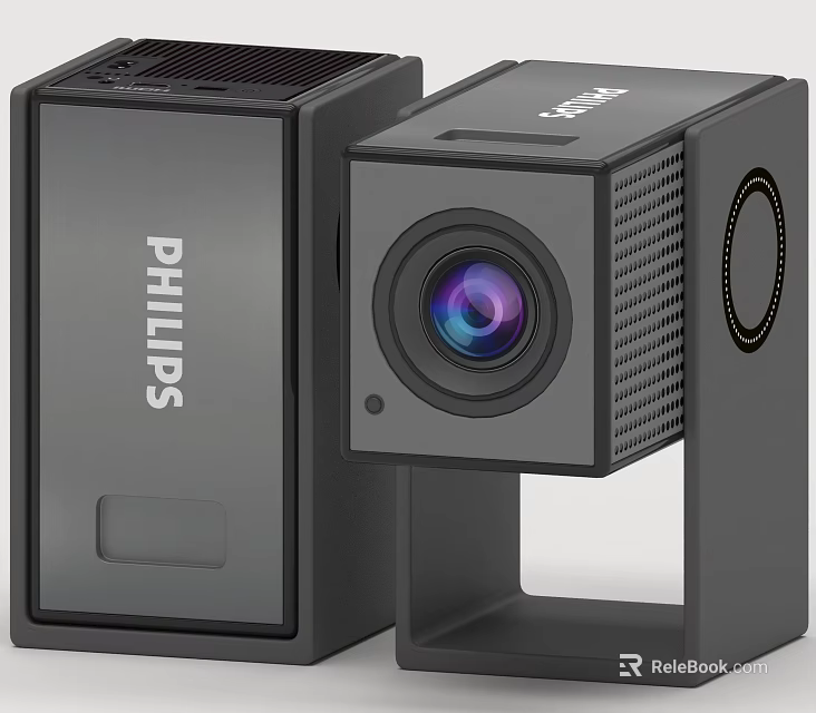 Philips Black Compact Webcam Digital Camera With HD Lens For Daily Use 3d model 