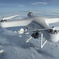 Modern Drones 3d model