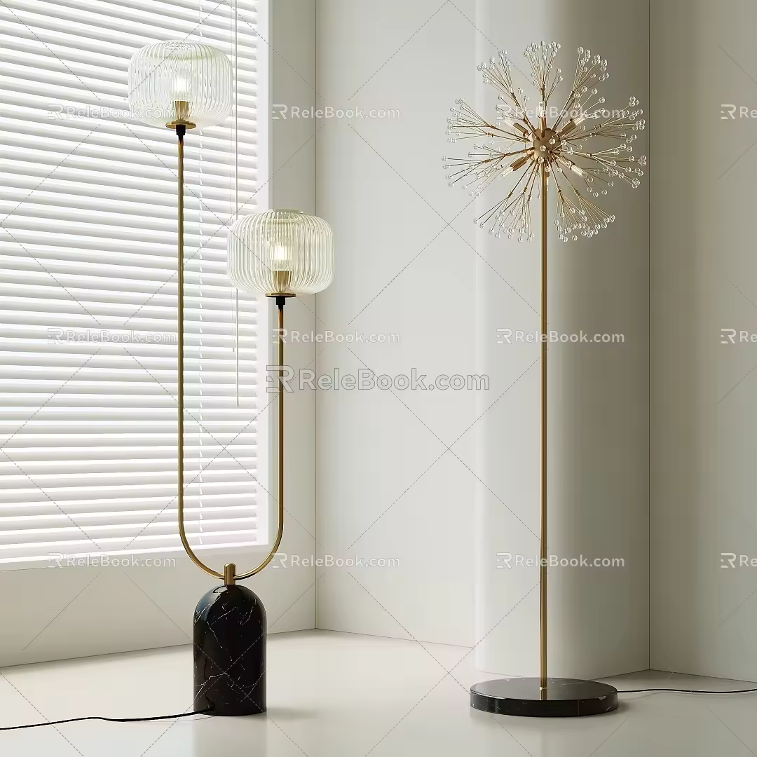 Modern floor lamp 3d model