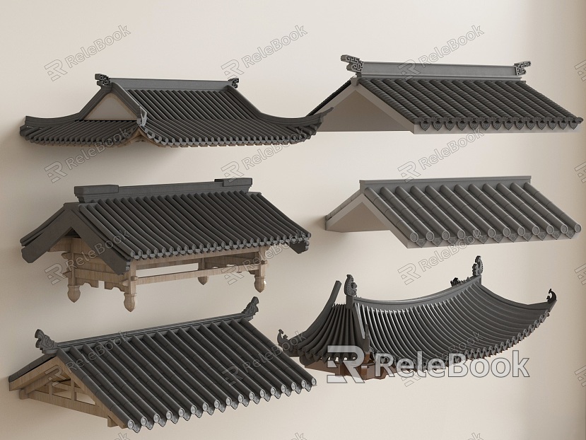 Chinese eaves model