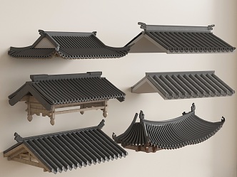 Chinese eaves 3d model