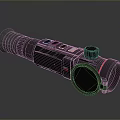 Professional Black Thermal Imaging Device With Long Cylindrical Lens And Red Stripe Accents