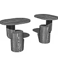 Modern corner table 3d model
