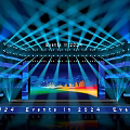 Event stage outdoor stage performance stage trss rack LED 3d model