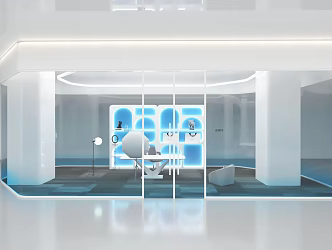 Science and Technology Exhibition Hall Studio 3d model
