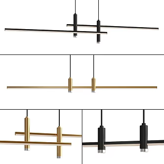 modern chandelier aliexpress led gold 3d model