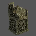 Traditional Ceramic Vessel With Intricate Carvings And Ancient Totem Patterns