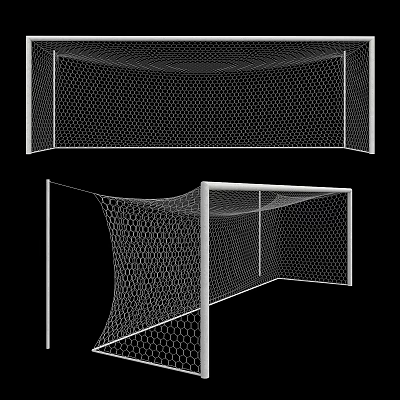 Modern goal football tennis goal 3d model