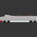 train light rail subway high-speed rail EMU modern train high-speed train high-speed locomotive EMU 3d model