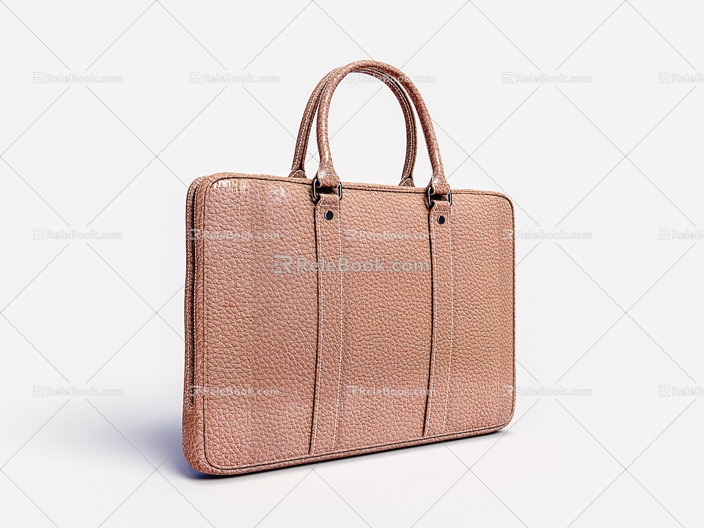 Leather Boy's Briefcase Tote 3d model