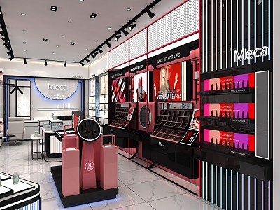 Modern Cosmetics Store Cosmetics Beauty Collection Store 3d model