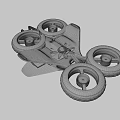 Futuristic White Aircraft Design With Multiple Rotors And Aerodynamic Body Structure