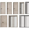 Modern swing door 3d model