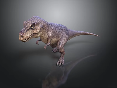 Realistic Tyrannosaurus Rex Dinosaur 3D Model With Detailed Texture And Standing Pose 3d model