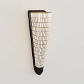 Unique Shaped Wall Lamp with Cone Design and Grid Pattern for Interior Lighting 3d model