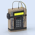 Package Bomb C4 Time Bomb Explosive Detonator 3d model