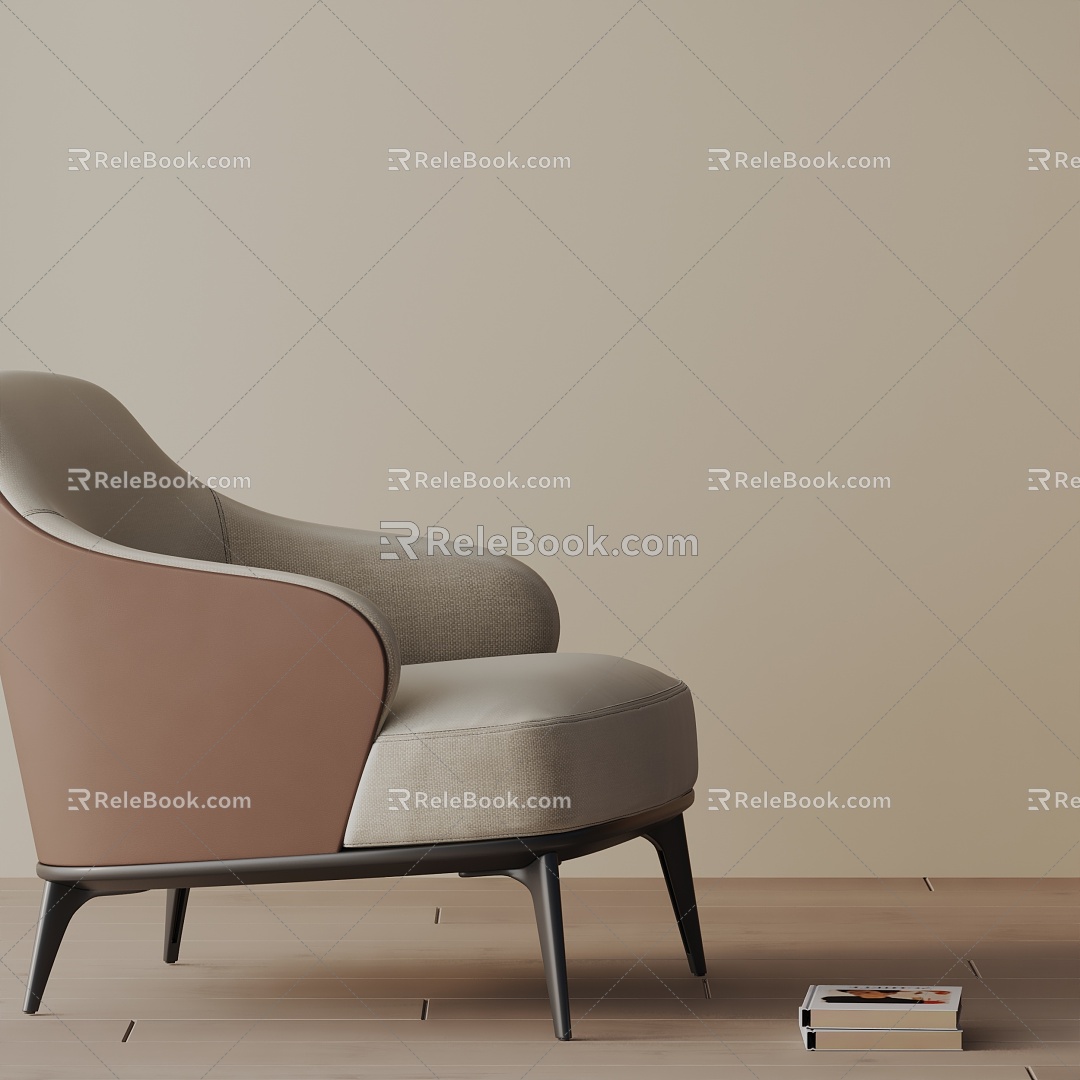 modern leisure chair 3d model