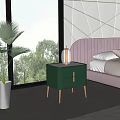 Modern bedside table side table corner table 3d model