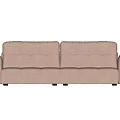 Modern Double Sofa With Pastel Pink Tufted Design And Comfortable Armrests