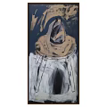 Abstract Art Painting With Bold Colorful Strokes And Framed Design