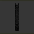 Black Curved Weapon Magazine For Tactical Rifles And Military Use