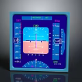 Digital Display Panel With CAD 3D Indication And Numerical Measurement Readings 3d model