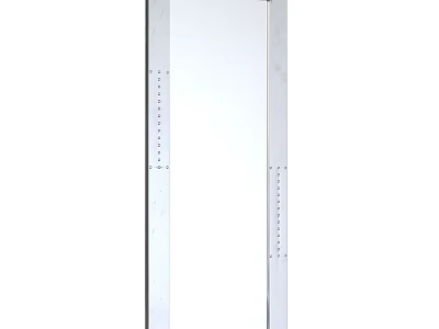 Modern Full Length Mirror With Minimalist Metal Frame And Sleek Design For Home Interior Decor 3d model