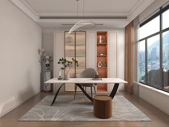 Modern study 3d model