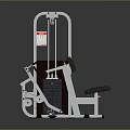Heavy Duty Commercial Strength Training Fitness Machine With Adjustable Seat And Steel Frame