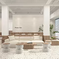 Two milk tea shops 3d model