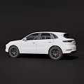 White Modern SUV With Sleek Exterior Design And Black Alloy Wheels