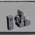 CNC EDM machine EDM machine CNC machine tool EDM machine 3d model