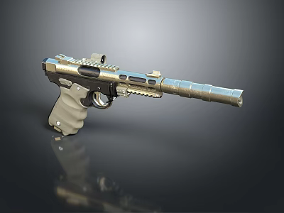 pistol semi-automatic pistol automatic pistol modern weapon hot weapon hot weapon gun military 3d model