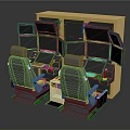 modern game machine computer game machine electronic chicken 3d model