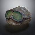 Modern Hat Work Hat Goggles 3d model